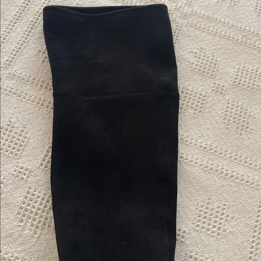 Sam Edelman Varona Black Suede Over the‎ Knee Block Heel Thigh High Boots Size 9